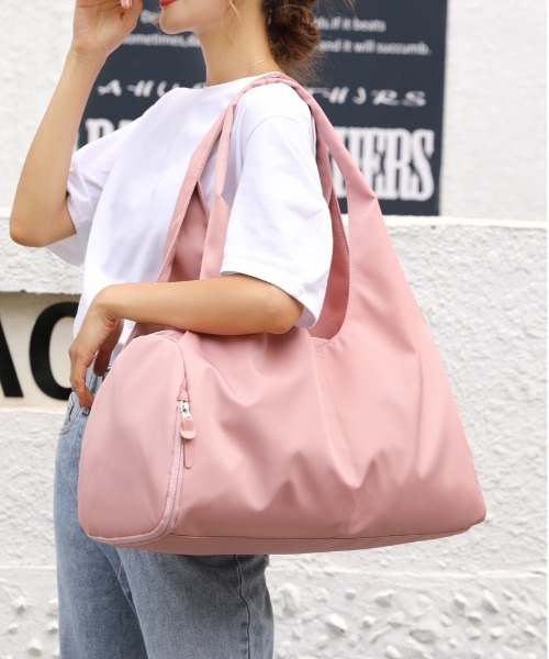 BACKYARD FAMILY(バックヤードファミリー)の「スポーツバッグ 大容量 sbag8688(ショルダーバッグ・レディース・ブラック/グレー/グリーン/ピンク・FREE)」の4枚目の写真