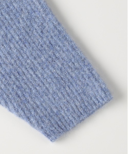 Right-on（ライトオン）の「【HONEYSUCKLE ROSE】メランジスキッパーセーター (大きめ襟/リボン付き/ゆるシルエット/フェミニン/オールシーズン)（ニット/セーター・レディース・ベージュ/ダークグレー/ブルー・L/M）」の6枚目の写真