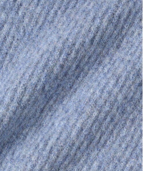 Right-on（ライトオン）の「【HONEYSUCKLE ROSE】メランジスキッパーセーター (大きめ襟/リボン付き/ゆるシルエット/フェミニン/オールシーズン)（ニット/セーター・レディース・ベージュ/ダークグレー/ブルー・L/M）」の8枚目の写真