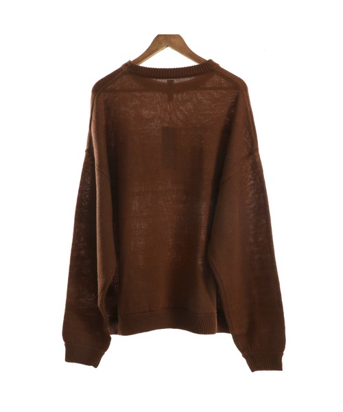 DOUBLE STEAL（ダブルスティール）の「モヘアライクオーバーサイズニット（ニット/セーター・メンズ・ブラウン/グレイッシュベージュ・FREE）」の19枚目の写真