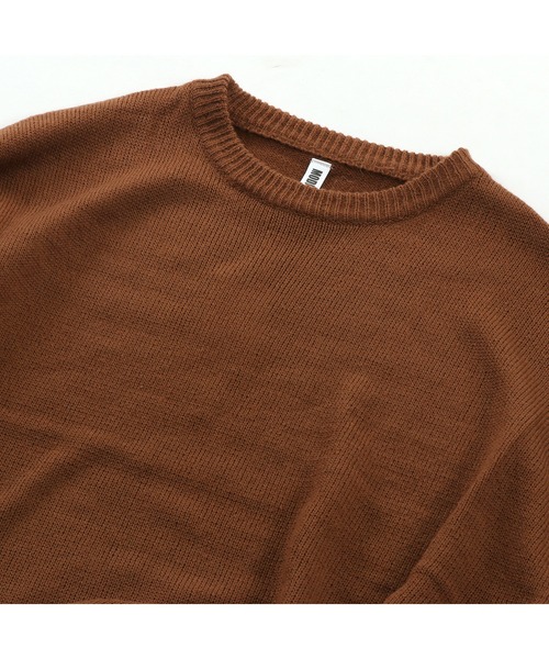 DOUBLE STEAL（ダブルスティール）の「モヘアライクオーバーサイズニット（ニット/セーター・メンズ・ブラウン/グレイッシュベージュ・FREE）」の20枚目の写真