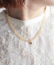 rapiecage | メタルトップケシビーズネックレス(ネックレス)