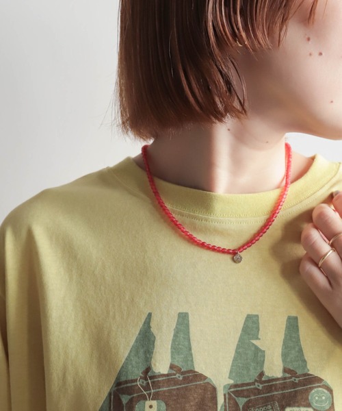 rapiecage(ラピエサージュ)の「メタルトップケシビーズネックレス(ネックレス・レディース・レッド/グリーン/ベージュ・FREE)」の17枚目の写真