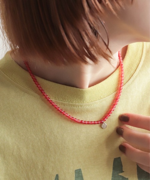 rapiecage(ラピエサージュ)の「メタルトップケシビーズネックレス(ネックレス・レディース・レッド/グリーン/ベージュ・FREE)」の18枚目の写真