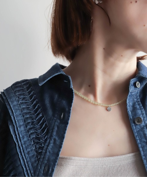 rapiecage(ラピエサージュ)の「メタルトップケシビーズネックレス(ネックレス・レディース・レッド/グリーン/ベージュ・FREE)」の20枚目の写真