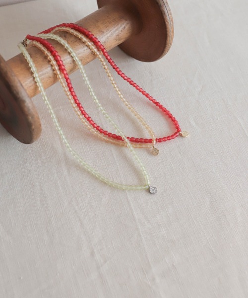 rapiecage(ラピエサージュ)の「メタルトップケシビーズネックレス(ネックレス・レディース・レッド/グリーン/ベージュ・FREE)」の21枚目の写真