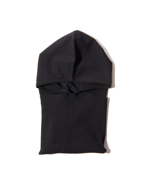 glamb（グラム）の「Knit Hoodie Snood / ニットフーディースヌード（ネックウォーマー/スヌード・メンズ・ブラック/グレー・FREE）」の3枚目の写真