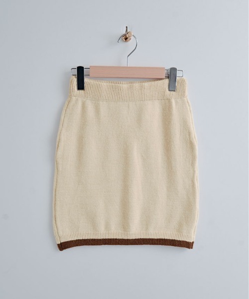 kirakiraShop(キラキラショップ)の「配色 ニットトップス&ミニスカート セットアップ(ニット/セーター・レディース・ブラック/ベージュ/ブラウン・FREE)」の22枚目の写真