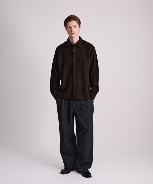 Saturdays NYC(サタデーズ ニューヨークシティ )の「George Wool Wide Two Tuck Pants(その他パンツ・メンズ・ブラック・S/L/X-SMALL/M)」の5枚目の写真
