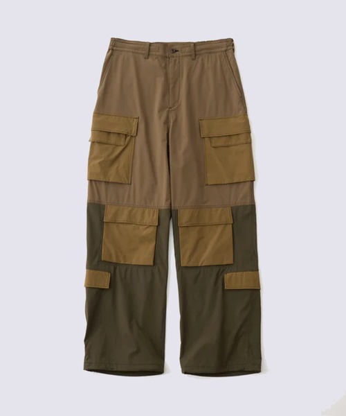 WHITE MOUNTAINEERING（ホワイトマウンテニアリング）の「【White Mountaineering/ホワイトマウンテニアリング】WIDE CARGO PANTS（カーゴパンツ・メンズ・カーキ/ブラック・2/3）」の4枚目の写真