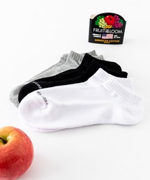 FRUIT OF THE LOOM | FRUIT OF THE LOOM フルーツオブザルーム ベーシックアンクルソックス/3足セットワンポイントロゴ靴下(ソックス/靴下)