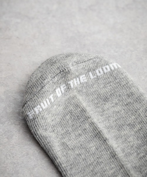 FRUIT OF THE LOOM(フルーツオブザルーム)の「FRUIT OF THE LOOM フルーツオブザルーム ベーシックアンクルソックス/3足セットワンポイントロゴ靴下(ソックス/靴下・メンズ・ブラック/マルチ/ホワイト・M/L)」の12枚目の写真