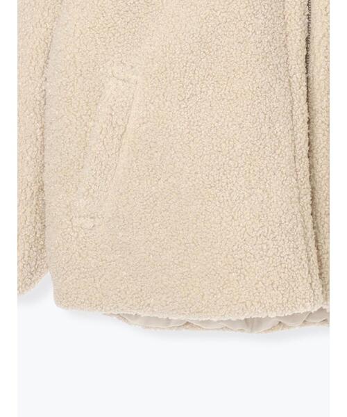 Lugnoncure（ルノンキュール）の「リバーシブルボアブルゾン（ブルゾン・レディース・ベージュ/モカ/チャコールグレー/オフホワイト・M/L）」の20枚目の写真