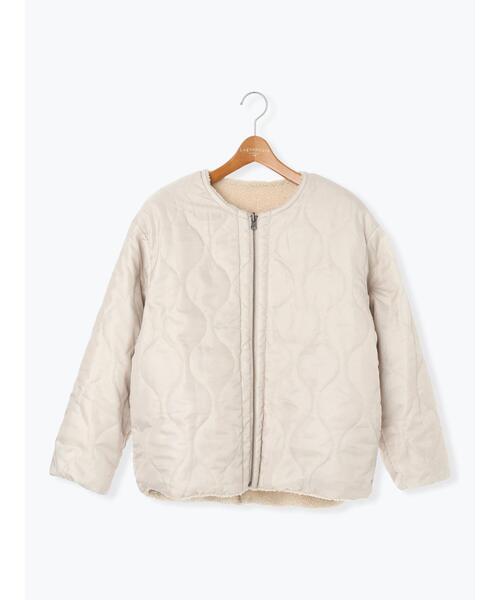 Lugnoncure（ルノンキュール）の「リバーシブルボアブルゾン（ブルゾン・レディース・ベージュ/モカ/チャコールグレー/オフホワイト・M/L）」の11枚目の写真