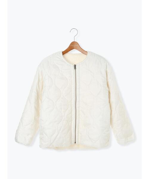 Lugnoncure（ルノンキュール）の「リバーシブルボアブルゾン（ブルゾン・レディース・ベージュ/モカ/チャコールグレー/オフホワイト・M/L）」の12枚目の写真