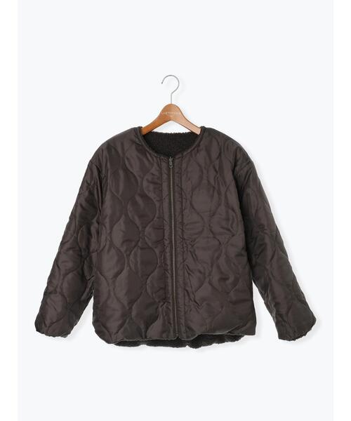 Lugnoncure（ルノンキュール）の「リバーシブルボアブルゾン（ブルゾン・レディース・ベージュ/モカ/チャコールグレー/オフホワイト・M/L）」の13枚目の写真