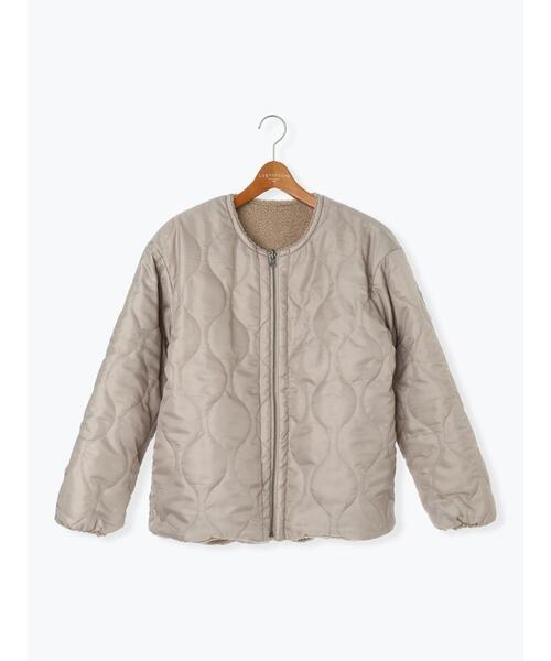 Lugnoncure（ルノンキュール）の「リバーシブルボアブルゾン（ブルゾン・レディース・ベージュ/モカ/チャコールグレー/オフホワイト・M/L）」の14枚目の写真