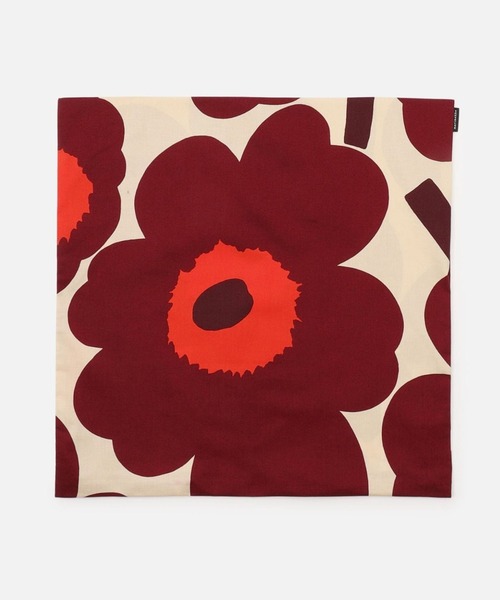 marimekko（マリメッコ）の「【ノベルティ付】Unikko / Cushion Cover & Bath mat + Inner Cushion set（クッション/クッションカバー・レディース・ワインレッド・FREE）」の8枚目の写真