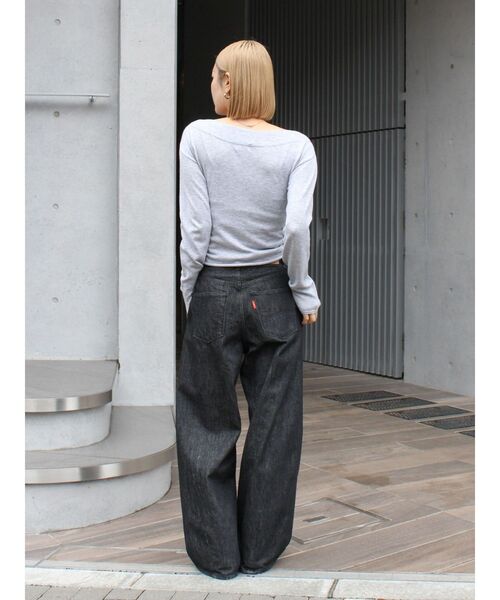 Ungrid（アングリッド）の「ギャザーデザインフィットニット（ニット/セーター・レディース・チャコールグレー/ライトグレー/レッド・FREE）」の11枚目の写真