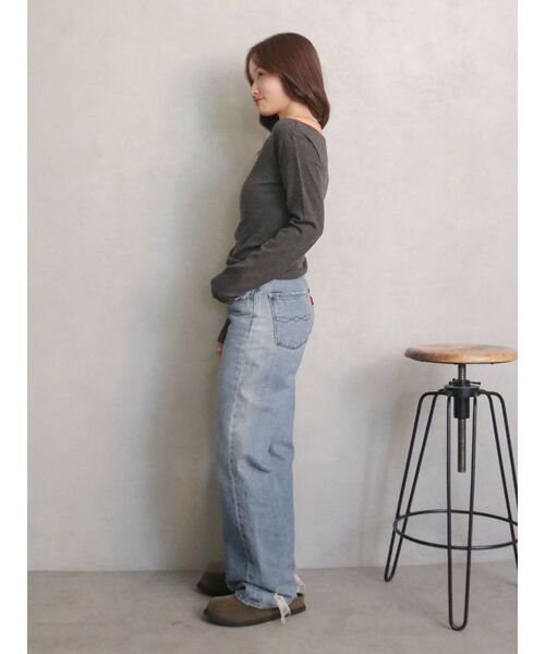 Ungrid（アングリッド）の「ギャザーデザインフィットニット（ニット/セーター・レディース・チャコールグレー/ライトグレー/レッド・FREE）」の17枚目の写真