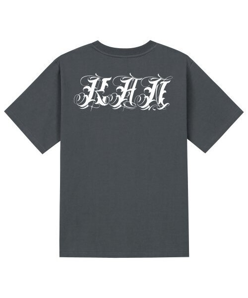 KAN6312(カン6312)の「KTG0098 チカノレタリング 半袖Tシャツ - グレー(Tシャツ/カットソー・メンズ・その他・SMALL/MEDIUM/LARGE/X-LARGE)」の1枚目の写真