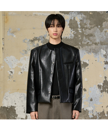 ノーカラー」に該当するメンズのライダースジャケットファッション通販