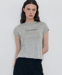 アイ エム シンプル Tシャツ (GREY)