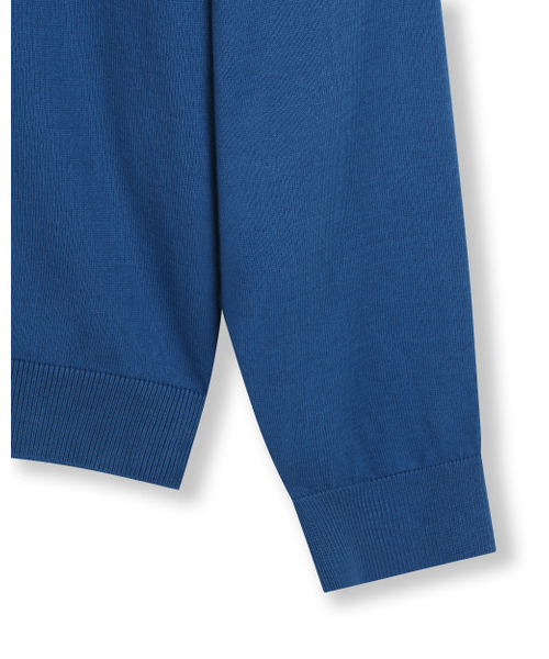 BESLOW（ビースロー）の「CREW NECK RELAXED SHORT CARDIGAN BLUE（カーディガン/ボレロ・メンズ・その他・X-LARGE/SMALL/MEDIUM/LARGE）」の4枚目の写真