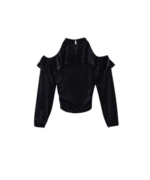 SALON DE YOHN(サロンドヨーン)の「Shoulder Point Velvet Blouse(シャツ/ブラウス・レディース・その他・MEDIUM/SMALL)」の4枚目の写真