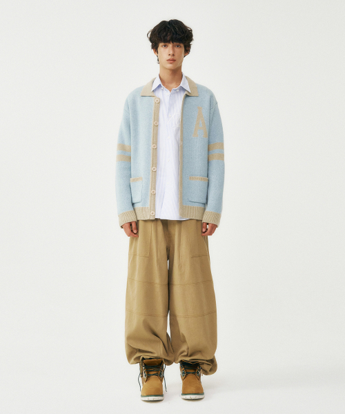FROM ARLES（フロムアルル）の「ワイドペルティグコットンパンツ / ベージュ（スウェットパンツ・メンズ・ベージュ・LARGE/MEDIUM）」の6枚目の写真