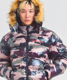 GA SHINY FUR PUFF-JACKET