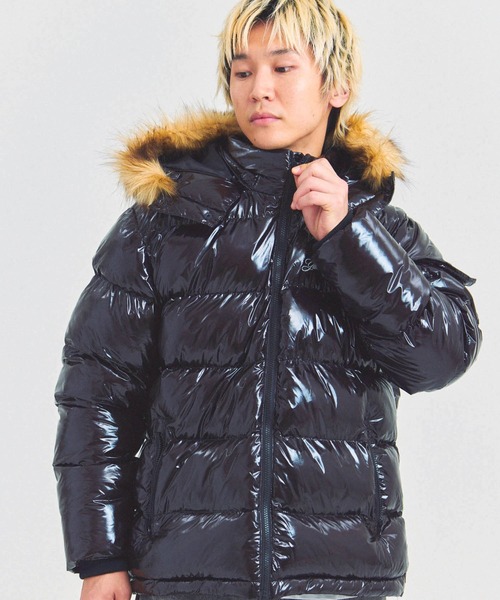 GALLIS ADDICTION(ガリスアディクション)の「GA SHINY FUR PUFF-JACKET(その他アウター・メンズ・ブラック/レオパード/カモフラージュ・M/L)」の2枚目の写真
