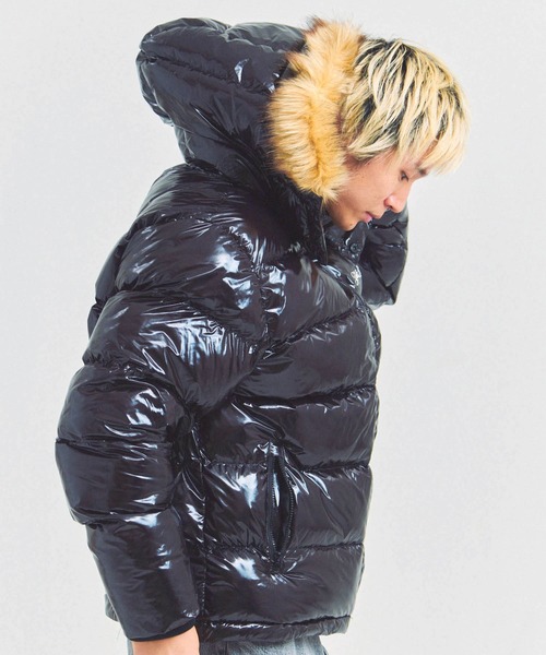 GALLIS ADDICTION(ガリスアディクション)の「GA SHINY FUR PUFF-JACKET(その他アウター・メンズ・ブラック/レオパード/カモフラージュ・M/L)」の6枚目の写真