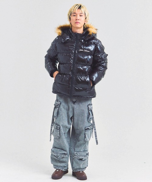 GALLIS ADDICTION(ガリスアディクション)の「GA SHINY FUR PUFF-JACKET(その他アウター・メンズ・ブラック/レオパード/カモフラージュ・M/L)」の12枚目の写真