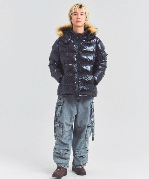 GALLIS ADDICTION(ガリスアディクション)の「GA SHINY FUR PUFF-JACKET(その他アウター・メンズ・ブラック/レオパード/カモフラージュ・M/L)」の13枚目の写真