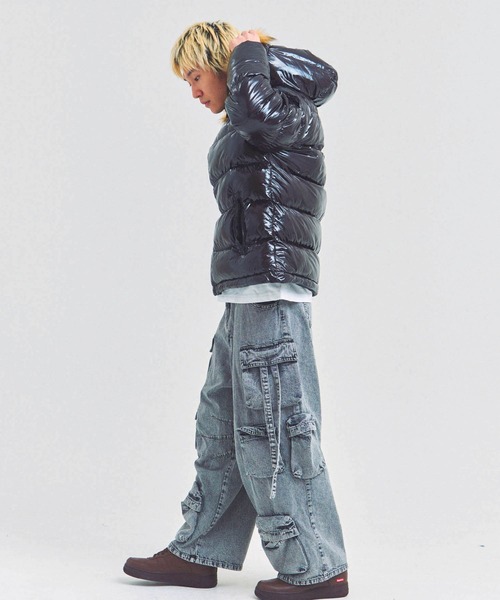 GALLIS ADDICTION(ガリスアディクション)の「GA SHINY FUR PUFF-JACKET(その他アウター・メンズ・ブラック/レオパード/カモフラージュ・M/L)」の16枚目の写真