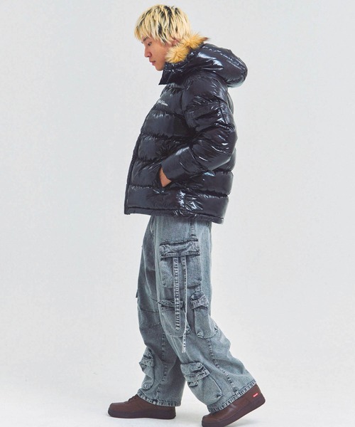 GALLIS ADDICTION(ガリスアディクション)の「GA SHINY FUR PUFF-JACKET(その他アウター・メンズ・ブラック/レオパード/カモフラージュ・M/L)」の17枚目の写真