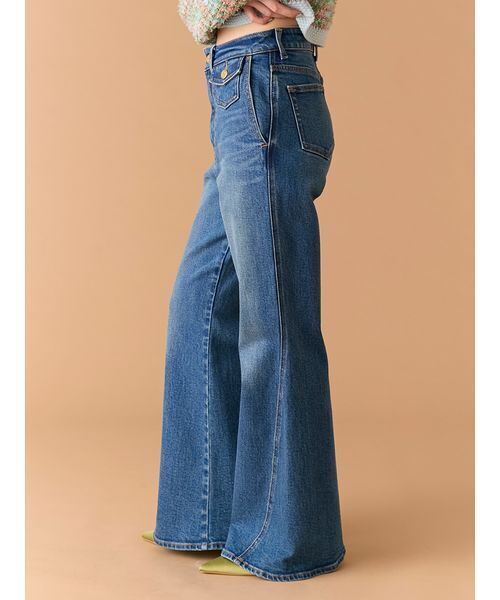 LILY BROWN(リリーブラウン)の「【WEB限定00サイズ】ストレッチフレアデニムパンツ(デニムパンツ・レディース・ブルー/イエロー/その他・0/1)」の13枚目の写真