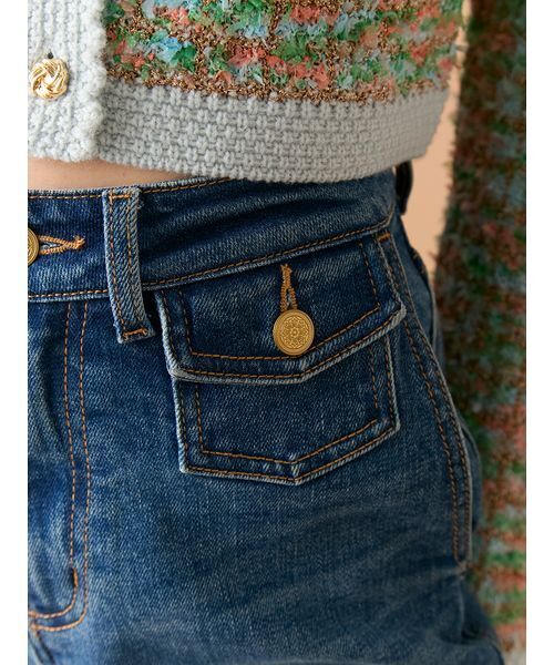 LILY BROWN(リリーブラウン)の「【WEB限定00サイズ】ストレッチフレアデニムパンツ(デニムパンツ・レディース・ブルー/イエロー/その他・0/1)」の16枚目の写真