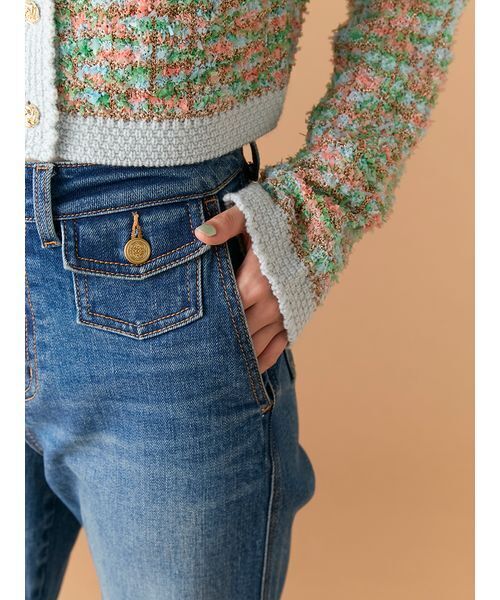 LILY BROWN(リリーブラウン)の「【WEB限定00サイズ】ストレッチフレアデニムパンツ(デニムパンツ・レディース・ブルー/イエロー/その他・0/1)」の17枚目の写真