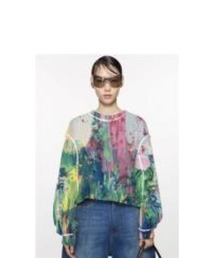 Desigual | カラフルフローラル クルーネック スウェットサイバーシャツ(ニット/セーター)
