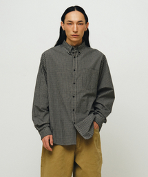 Plaid check shirt (black check)