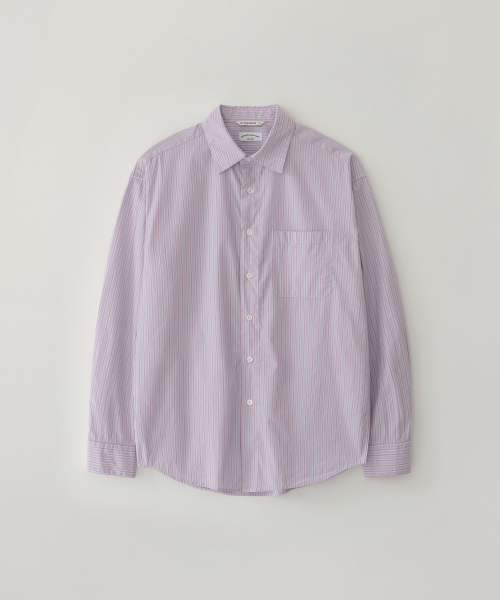BLANKROOM(ブランクルーム)の「ストライプシャツ (KUWAMURAファブリック)_ピンクムハリ(シャツ/ブラウス・レディース・その他・3/4)」の1枚目の写真