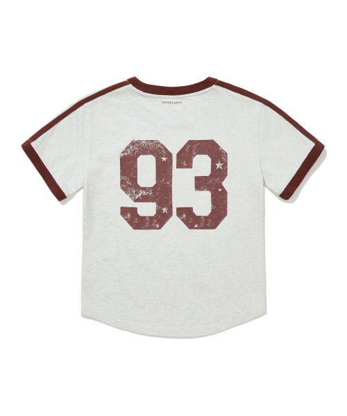 1993STUDIO（1993スタジオ）の「93トラッククロップリンガーティーシャツ_オートベージュ（Tシャツ/カットソー・レディース・その他・FREE）」の4枚目の写真