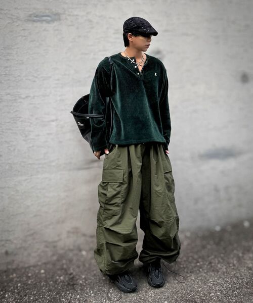 THE MILE（ザマイル）の「エムエルナイロンワイドバルーンストリングパンツ[グレー]（スウェットパンツ・メンズ・その他・SMALL/LARGE/MEDIUM）」の12枚目の写真