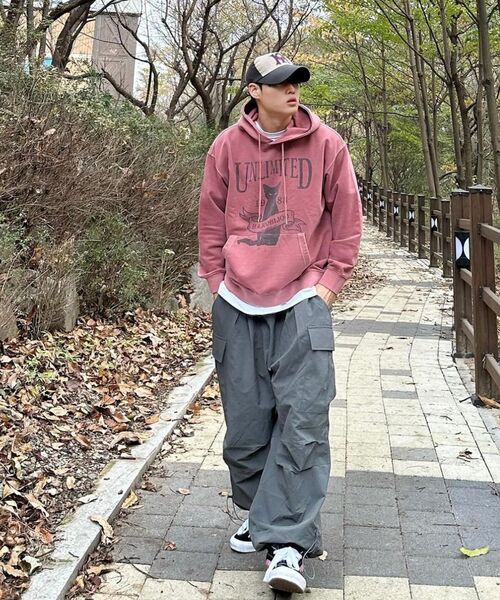 THE MILE（ザマイル）の「エムエルナイロンワイドバルーンストリングパンツ[グレー]（スウェットパンツ・メンズ・その他・SMALL/LARGE/MEDIUM）」の14枚目の写真