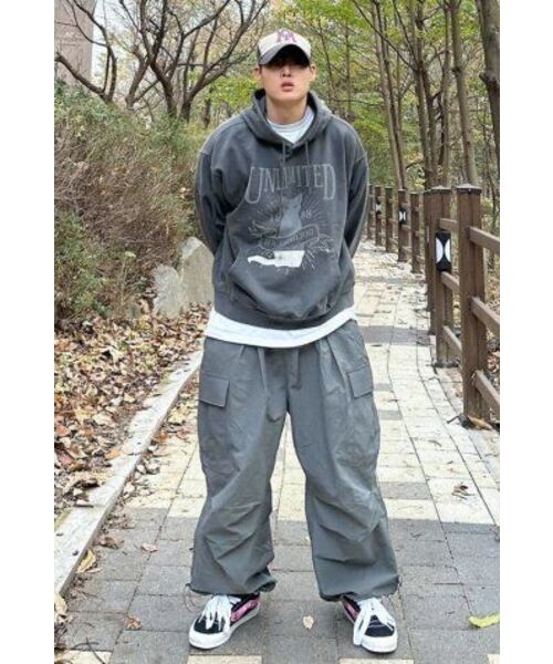 THE MILE（ザマイル）の「エムエルナイロンワイドバルーンストリングパンツ[グレー]（スウェットパンツ・メンズ・その他・SMALL/LARGE/MEDIUM）」の18枚目の写真