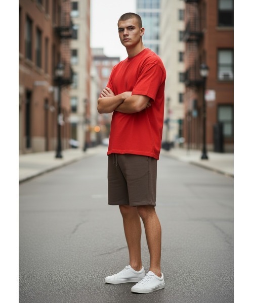 GOAT（ゴート）の「GOAT / SWEAT SHORTS 15.5oz（スウェットパンツ・メンズ・ネイビー/クリーム/アッシュ/ヘザーグレー/ホワイト/ブラック/オリーブ/サックスブルー・XS/S/M/L/XL）」の6枚目の写真