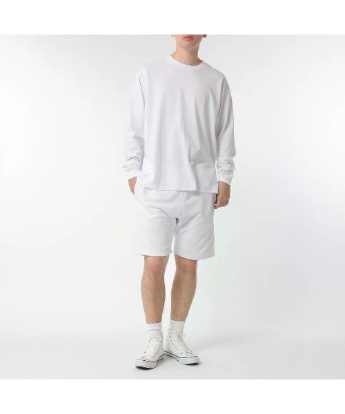 GOAT（ゴート）の「GOAT / SWEAT SHORTS 15.5oz（スウェットパンツ・メンズ・ネイビー/クリーム/アッシュ/ヘザーグレー/ホワイト/ブラック/オリーブ/サックスブルー・XS/S/M/L/XL）」の10枚目の写真