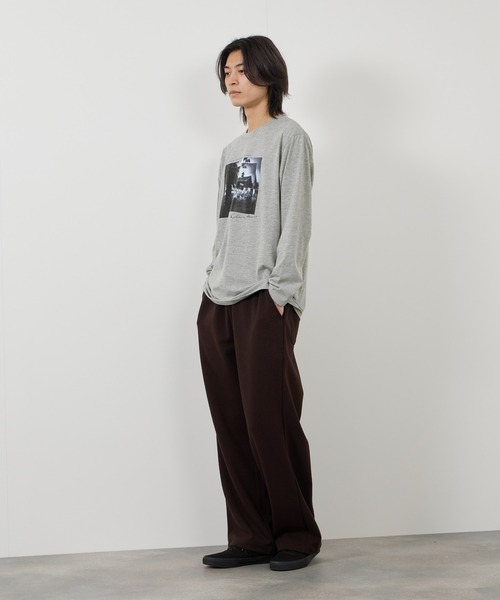 Mac-House(マックハウス)の「【T-GRAPHICS / ティーグラフィックス】フォトプリント長袖Tシャツ(Tシャツ/カットソー・メンズ・グレー系2/ブラック/ホワイト/グレー系1/ベージュ・S/M/L/XL)」の19枚目の写真
